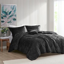 briella black full queen bedding set   