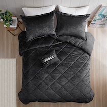 briella black full queen bedding set   