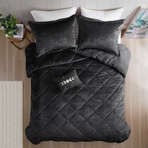 briella black king california king bedding set   