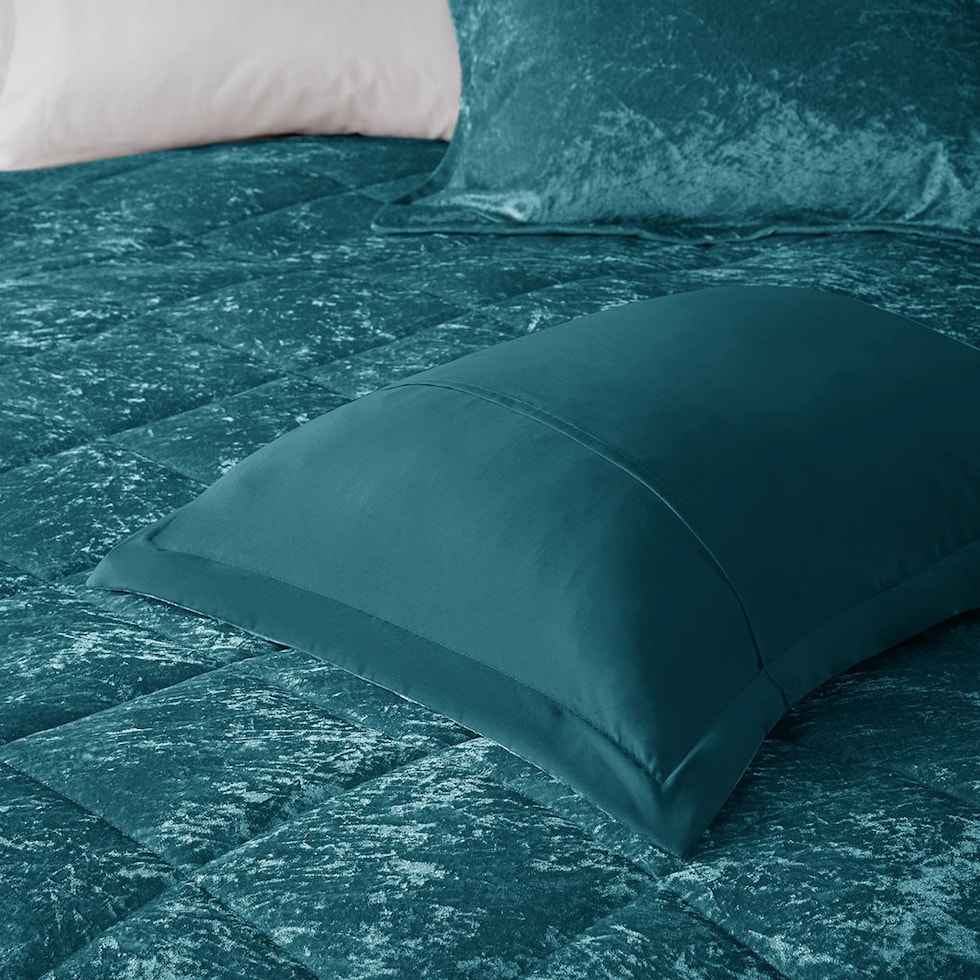 briella blue full queen bedding set   