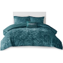 briella blue king california king bedding set   