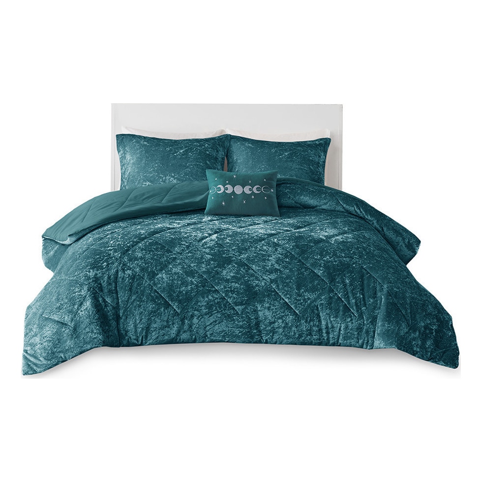 briella blue king california king bedding set   