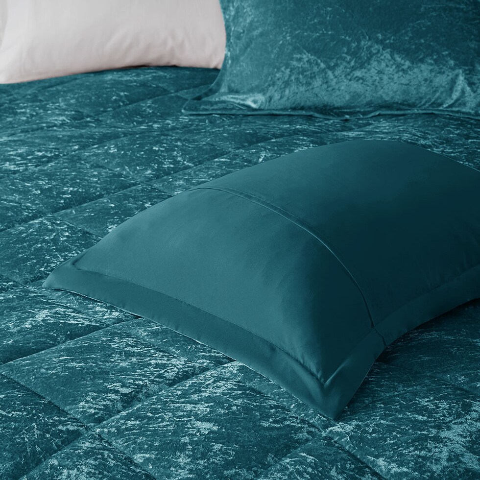 briella blue king california king bedding set   
