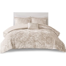 briella gold king california king bedding set   