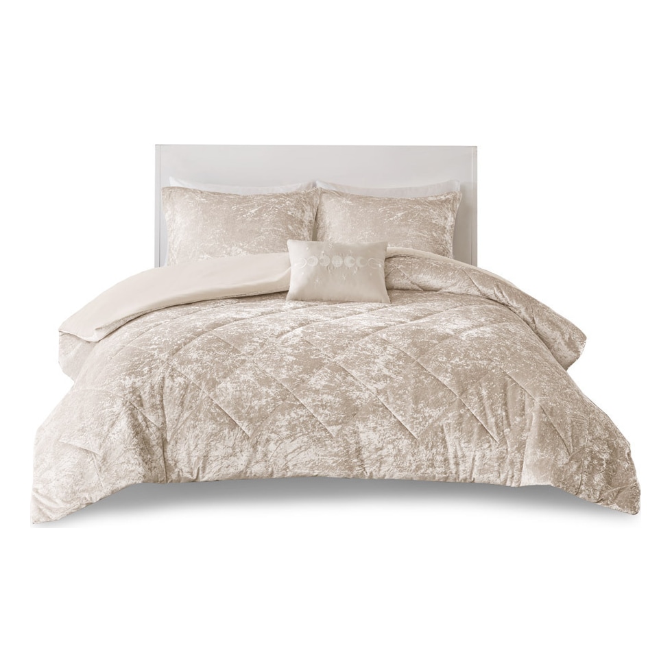 briella gold king california king bedding set   