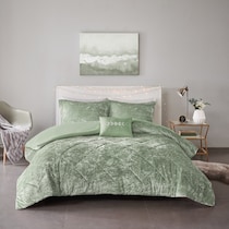briella green full queen bedding set   