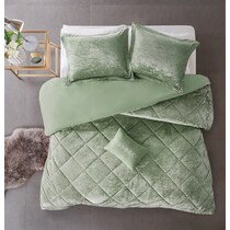briella green full queen bedding set   