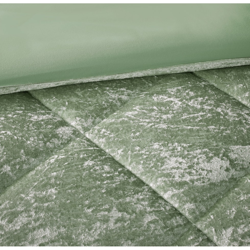briella green full queen bedding set   
