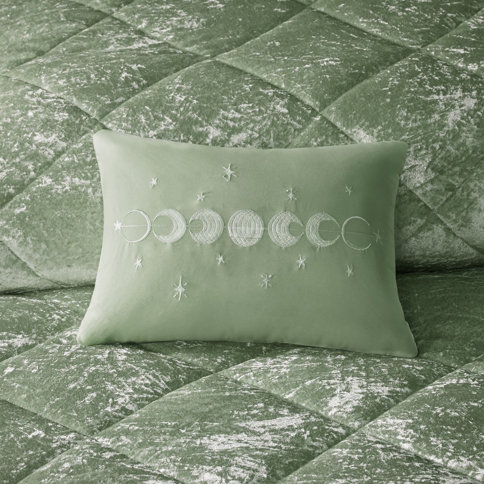 briella green full queen bedding set   