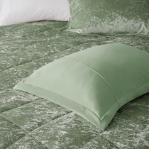 briella green full queen bedding set   
