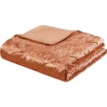briella orange full queen bedding set   