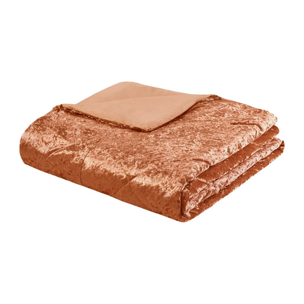 briella orange full queen bedding set   