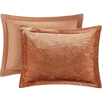 briella orange full queen bedding set   
