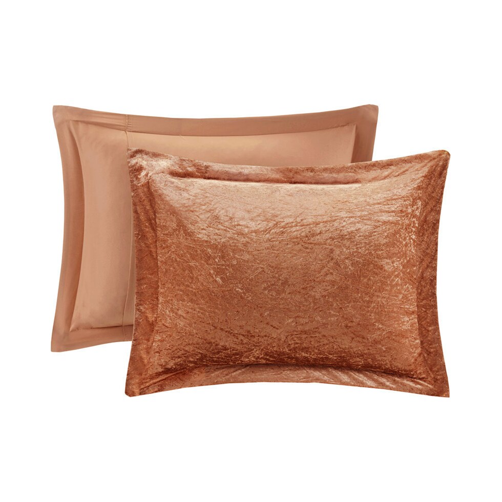 briella orange full queen bedding set   