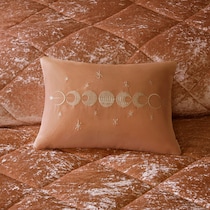 briella orange full queen bedding set   