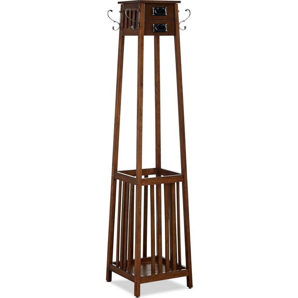 briggs dark brown coat rack   