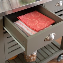 brighton gray kitchen cart   