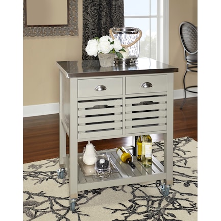 Brighton Kitchen Cart - Gray