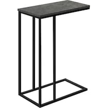 brigid dark gray black end table   