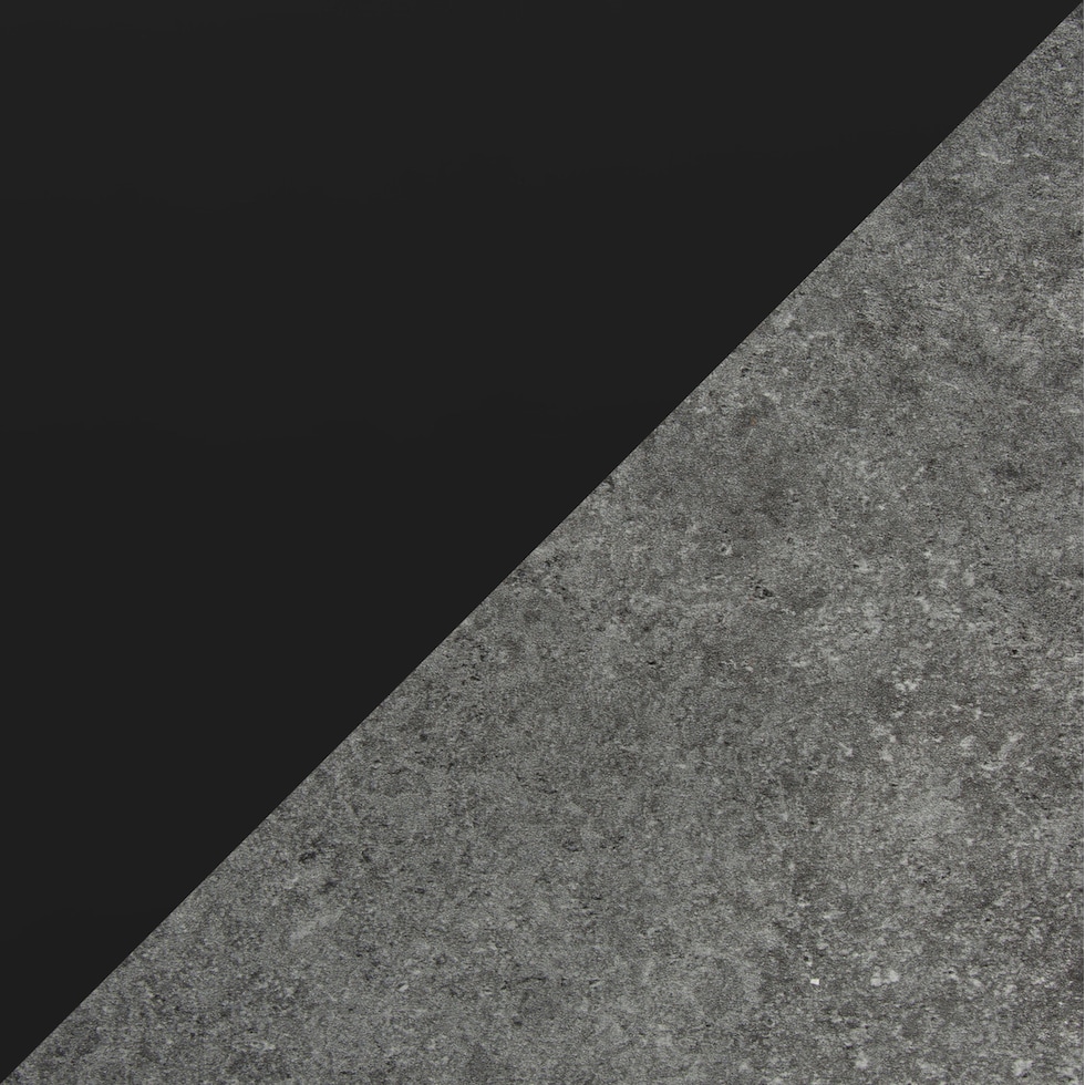 brigid dark gray black end table   
