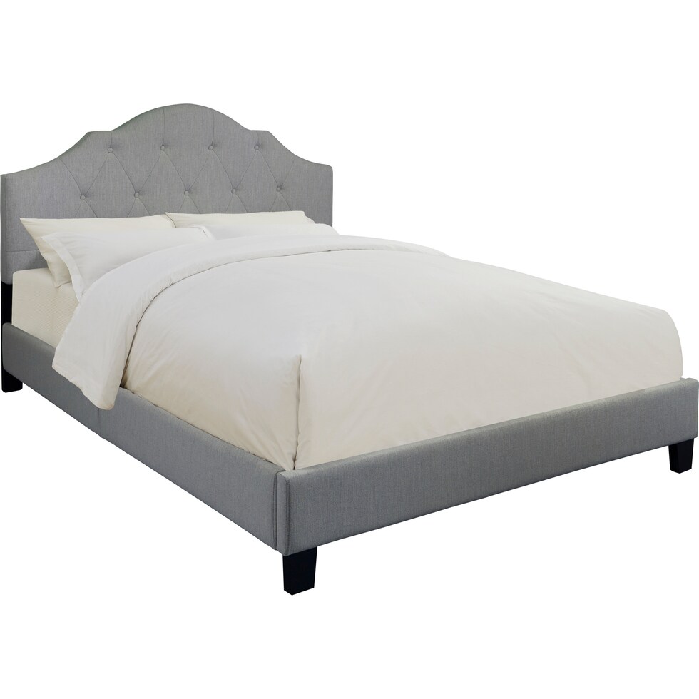 brigid gray king bed   