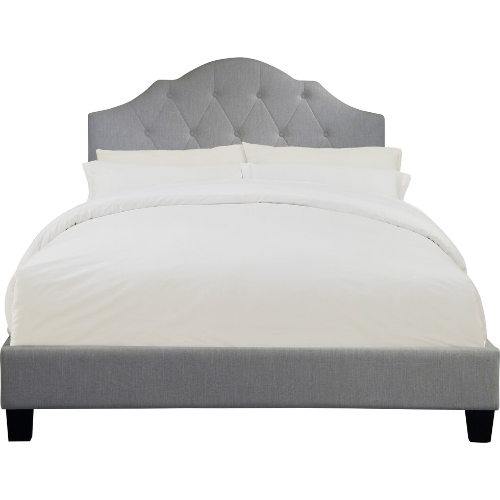 brigid gray king bed   