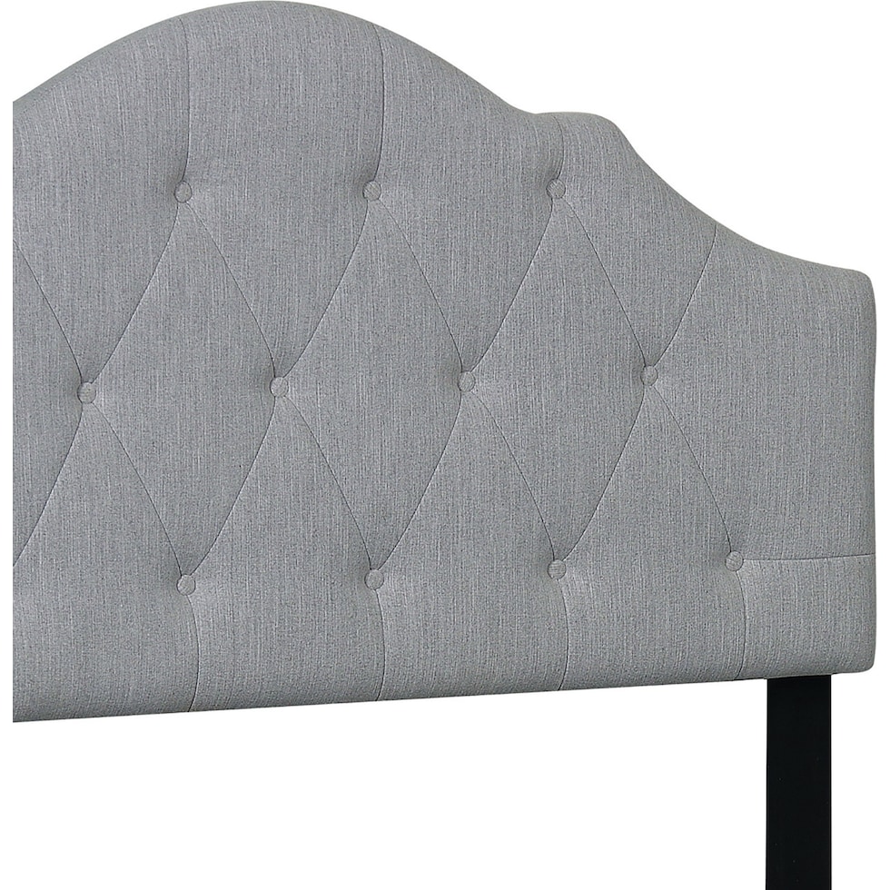 brigid gray king bed   