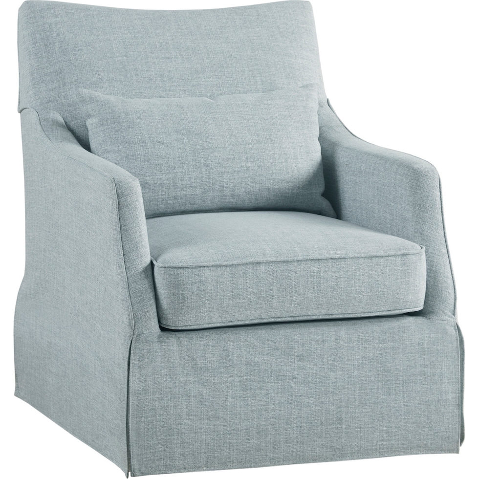 brinda blue accent chair   