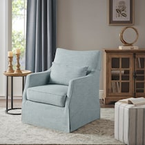 brinda blue accent chair   