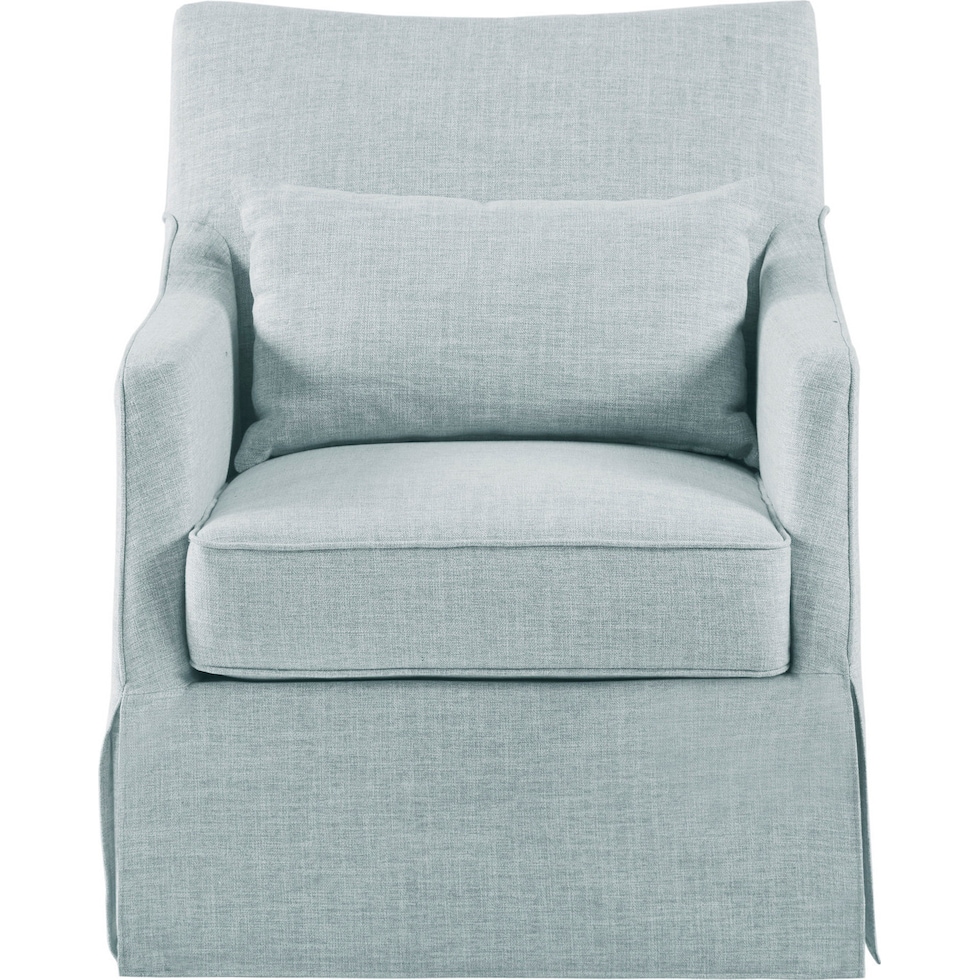 brinda blue accent chair   