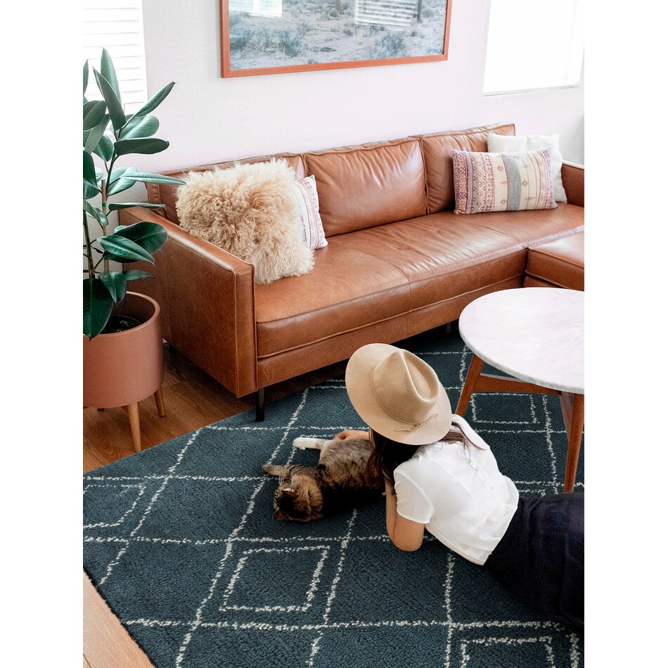 Brio Area Rug Blue Value City Furniture