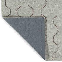 brio silver area rug  x    