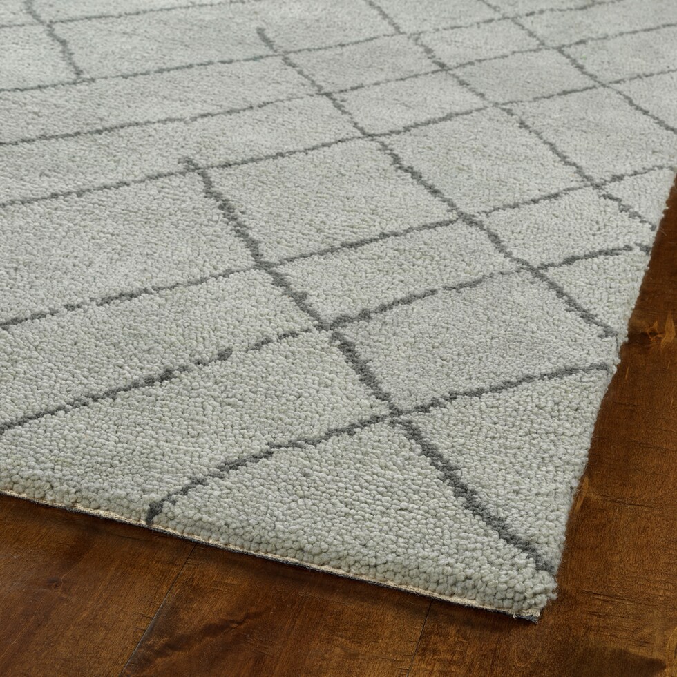 brioche silver area rug  x    