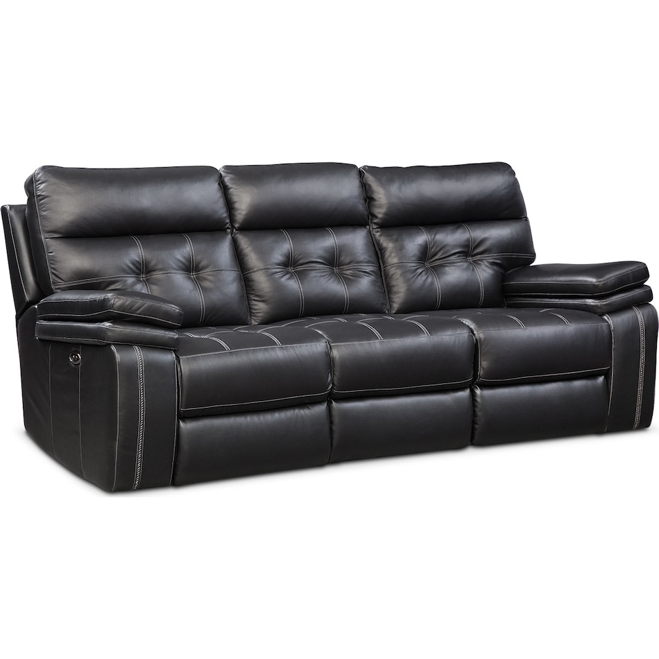 brisco black power black power reclining sofa   