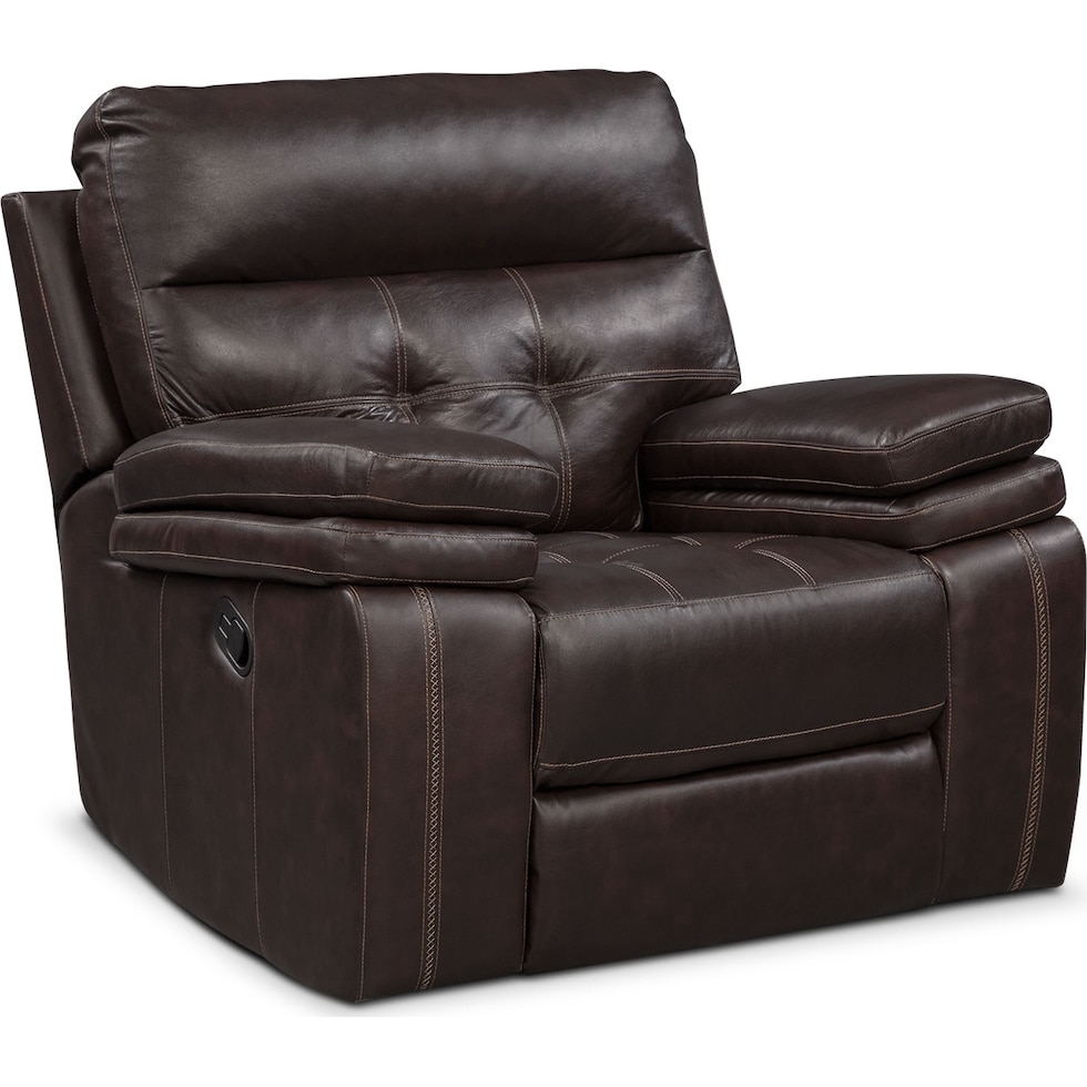 brisco brown manual brown manual recliner   