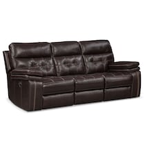 brisco brown manual brown manual reclining sofa   