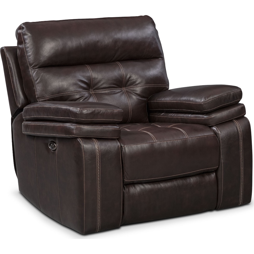 brisco brown power brown power glider recliner   