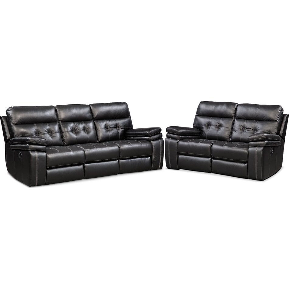 Brisco Manual Reclining Sofa and Loveseat Set Value City Furniture