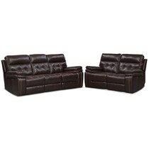 brisco brown  pc power reclining living room   