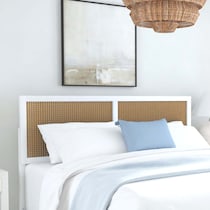 bristol white full queen headboard   