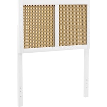 bristol white twin headboard   