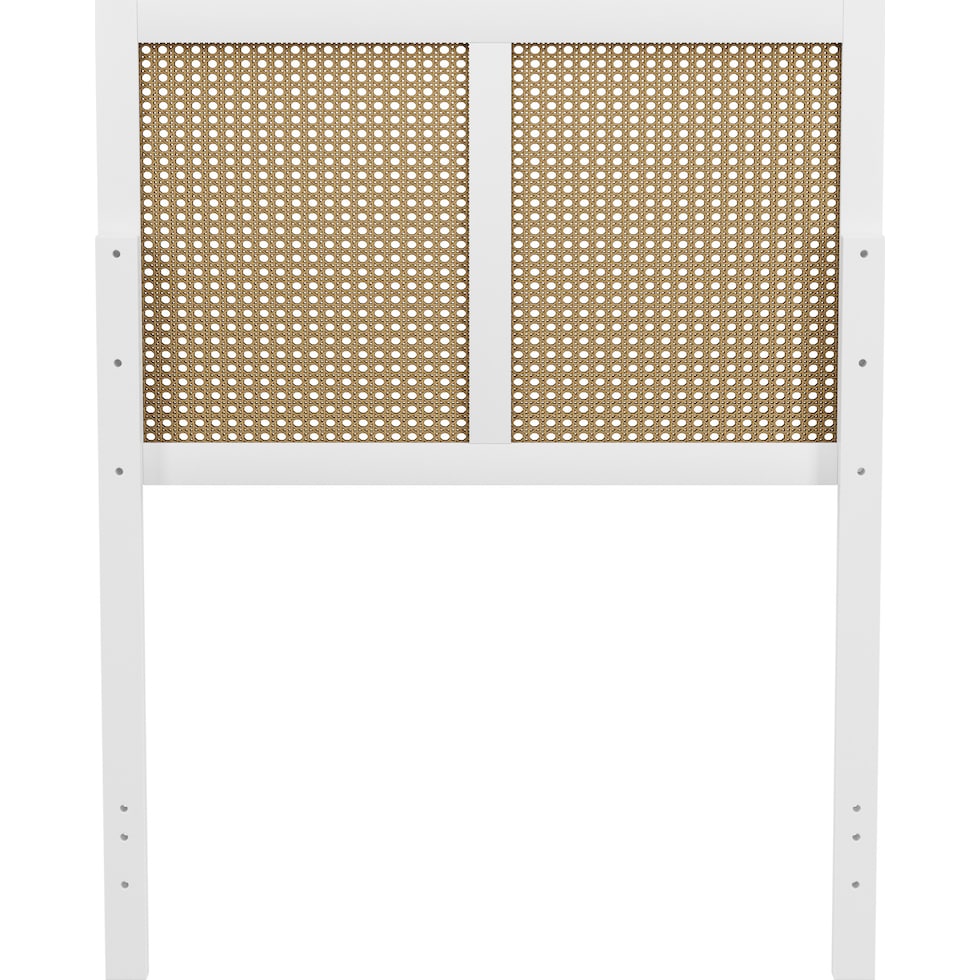 bristol white twin headboard   