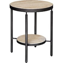 britt black side table   
