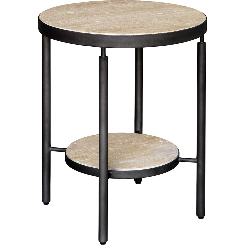 britt black side table   
