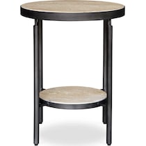 britt black side table   