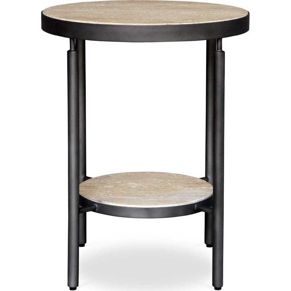 britt black side table   