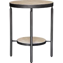 britt black side table   