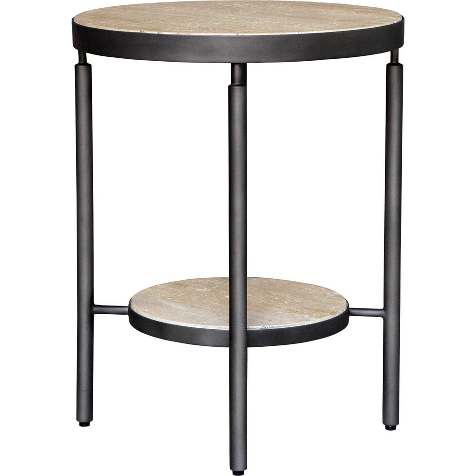 britt black side table   