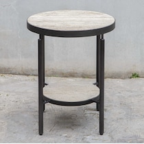 britt black side table   