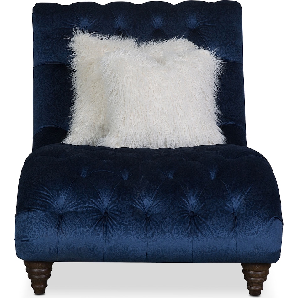 brittney blue chaise   